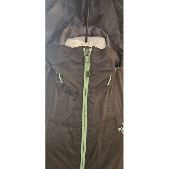 The North Face HyVent Hooded Windbreaker Ski Snow Rain Jacket Gray Men's Sz M - Picture 2 of 11